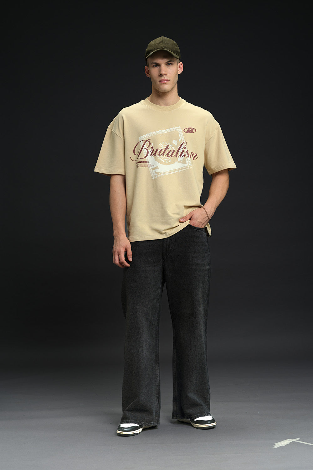Raw Brutalism Oversized T-shirt - BonkersCorner
