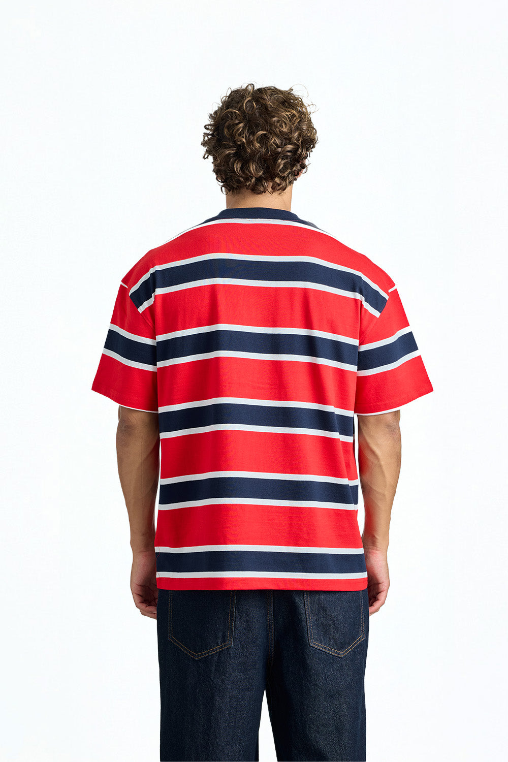 Red Rush Stripe Oversized T-shirt - BonkersCorner