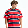 Red Rush Stripe Oversized T-shirt - BonkersCorner