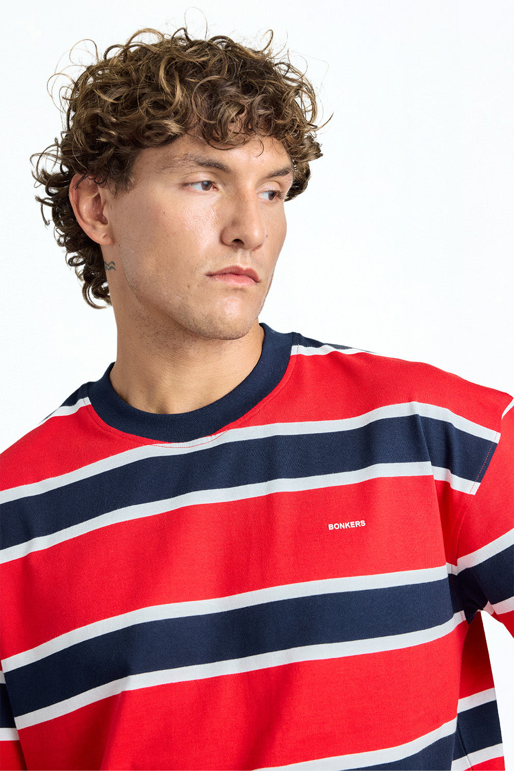 Red Rush Stripe Oversized T-shirt - BonkersCorner