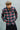 Red Green Check Relaxed Fit Shirt
