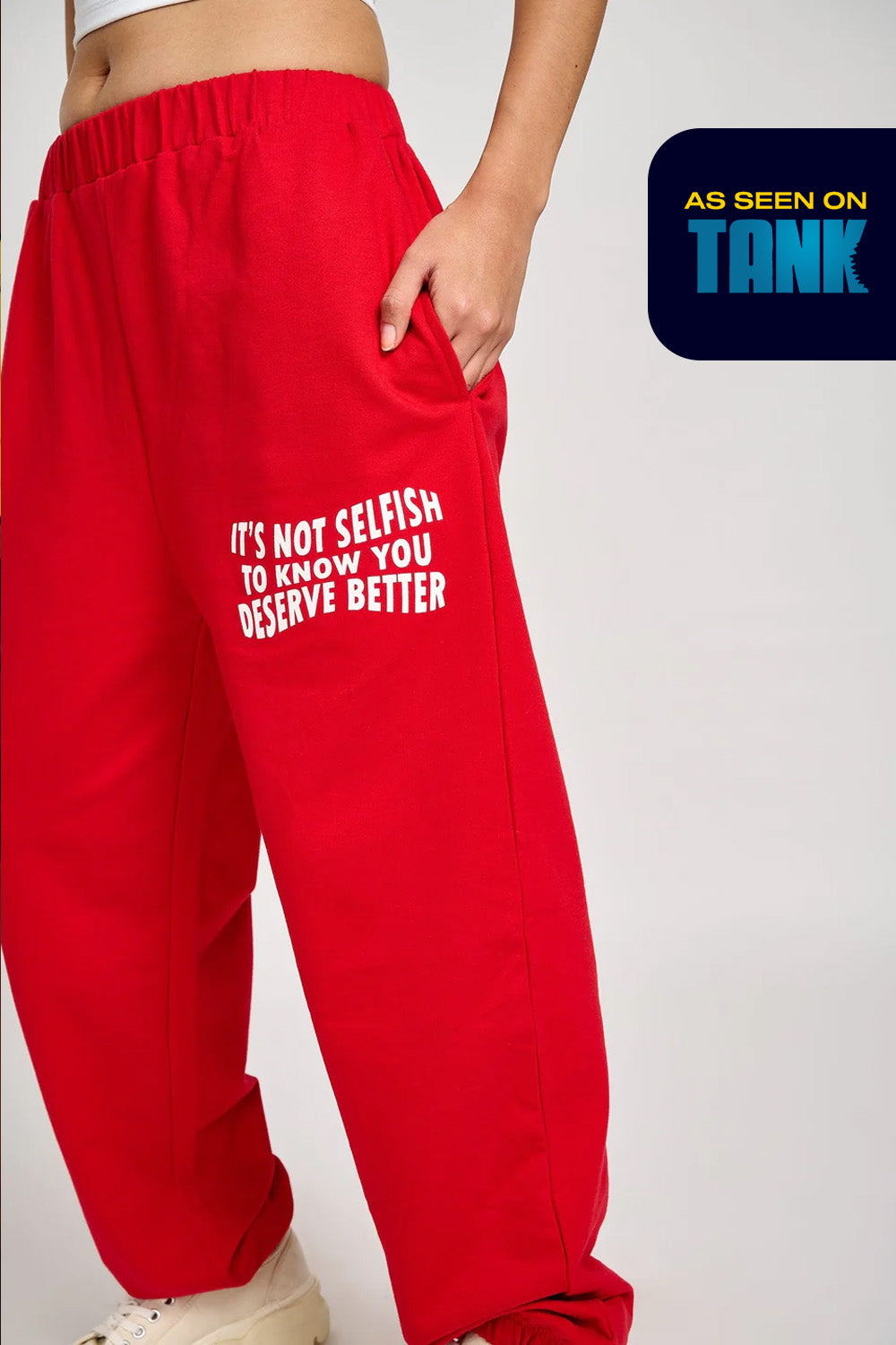 Red Self Love Joggers