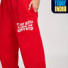 Red Self Love Joggers - BonkersCorner