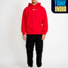 Red Signature Oversized Heavyweight Hoodie (Fleece) - BonkersCorner