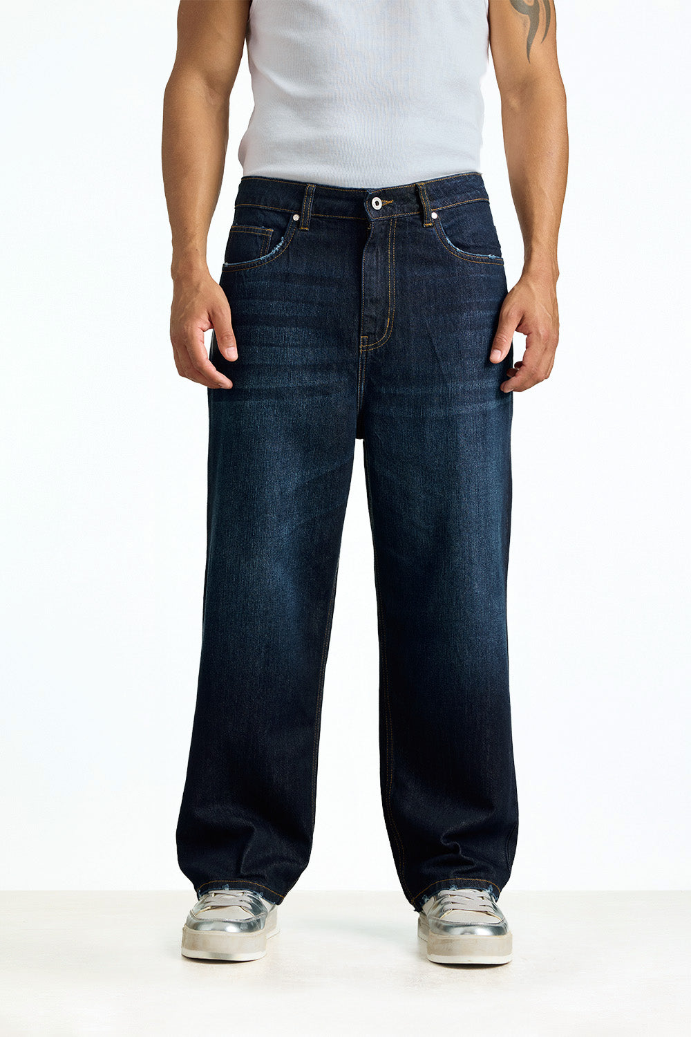 Restore Indigo Relaxed Fit Jeans - BonkersCorner