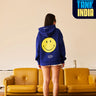 Royal Blue Smiley Originals Hoodie - BonkersCorner