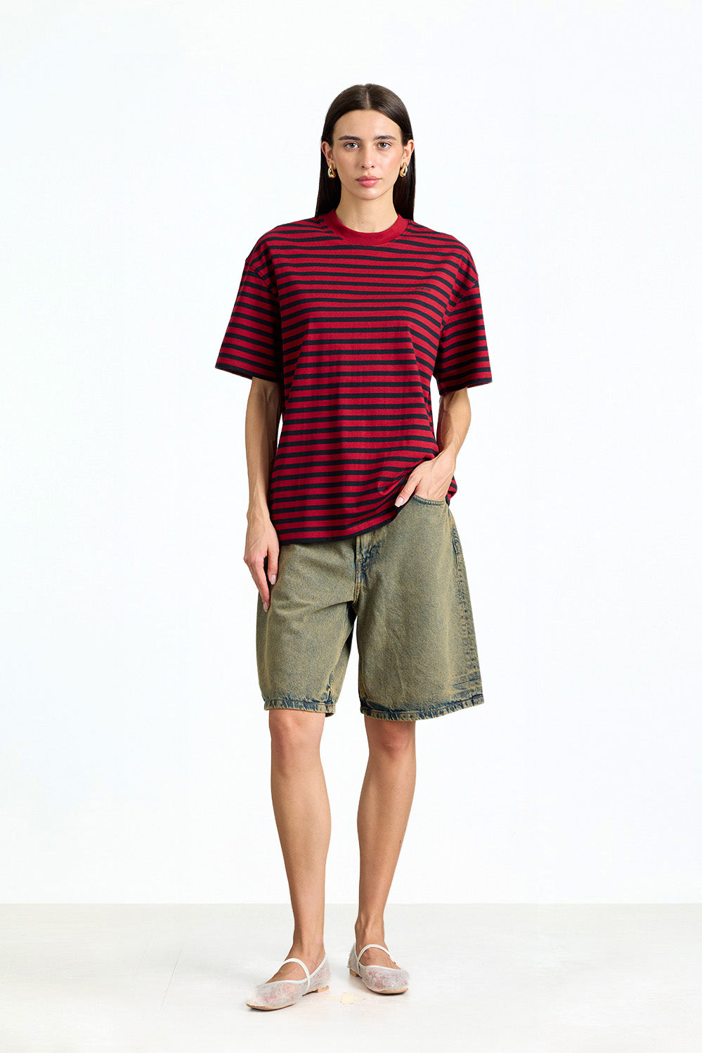 Rush Hour Stripe Oversized T-shirt - BonkersCorner