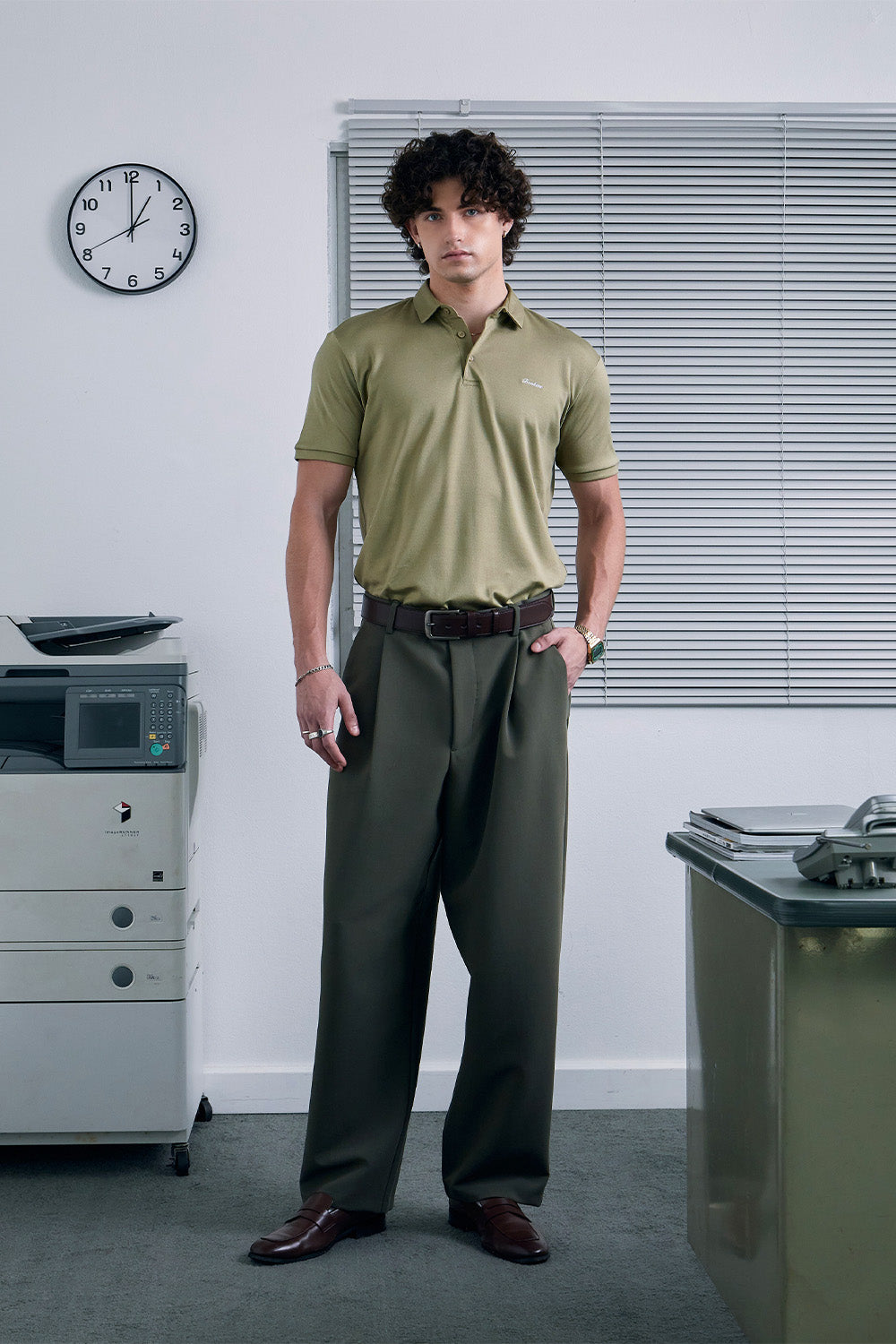 Premium Essential Olive Polo