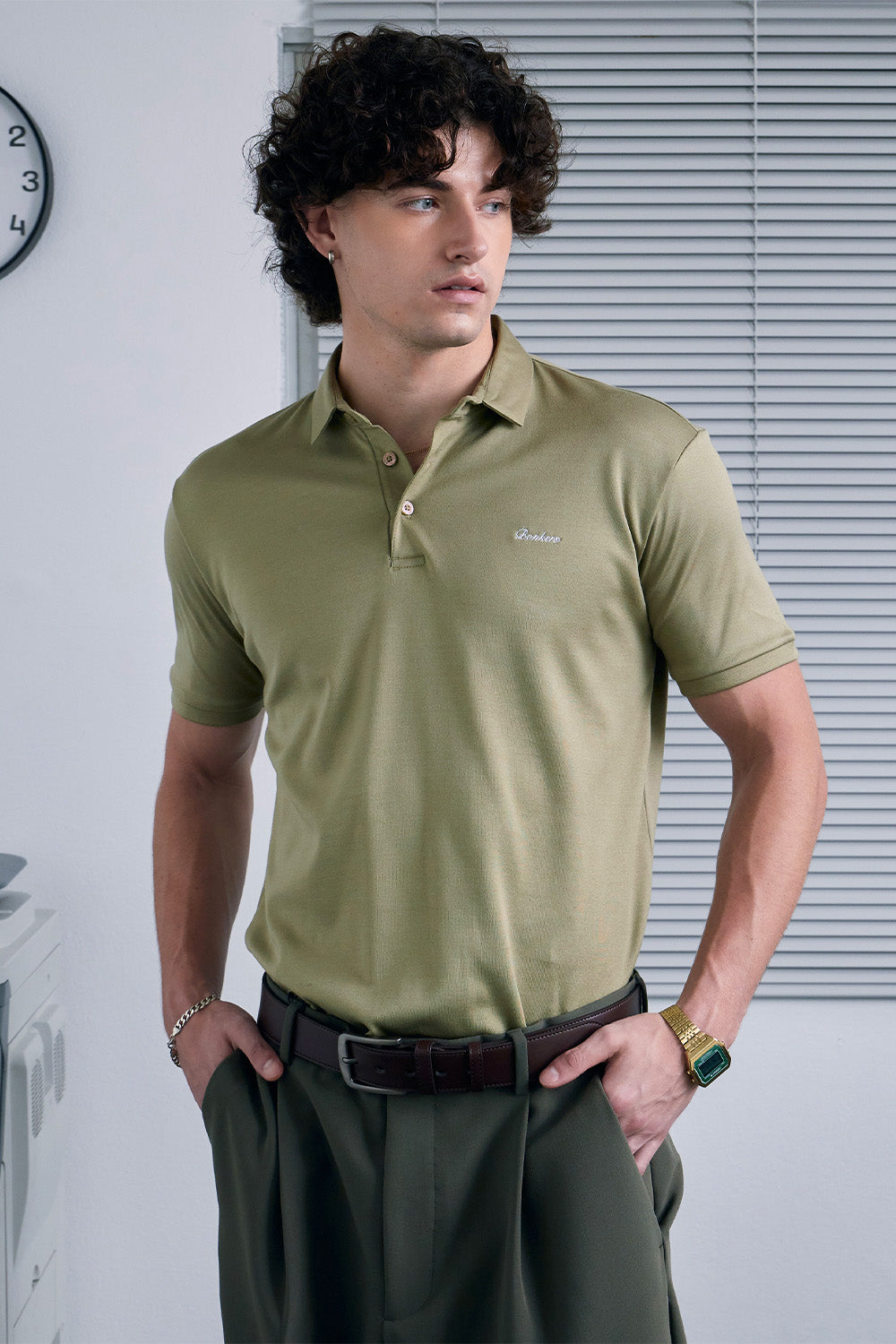 Premium Essential Olive Polo