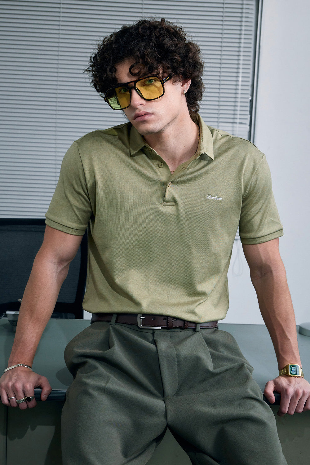 Premium Essential Olive Polo