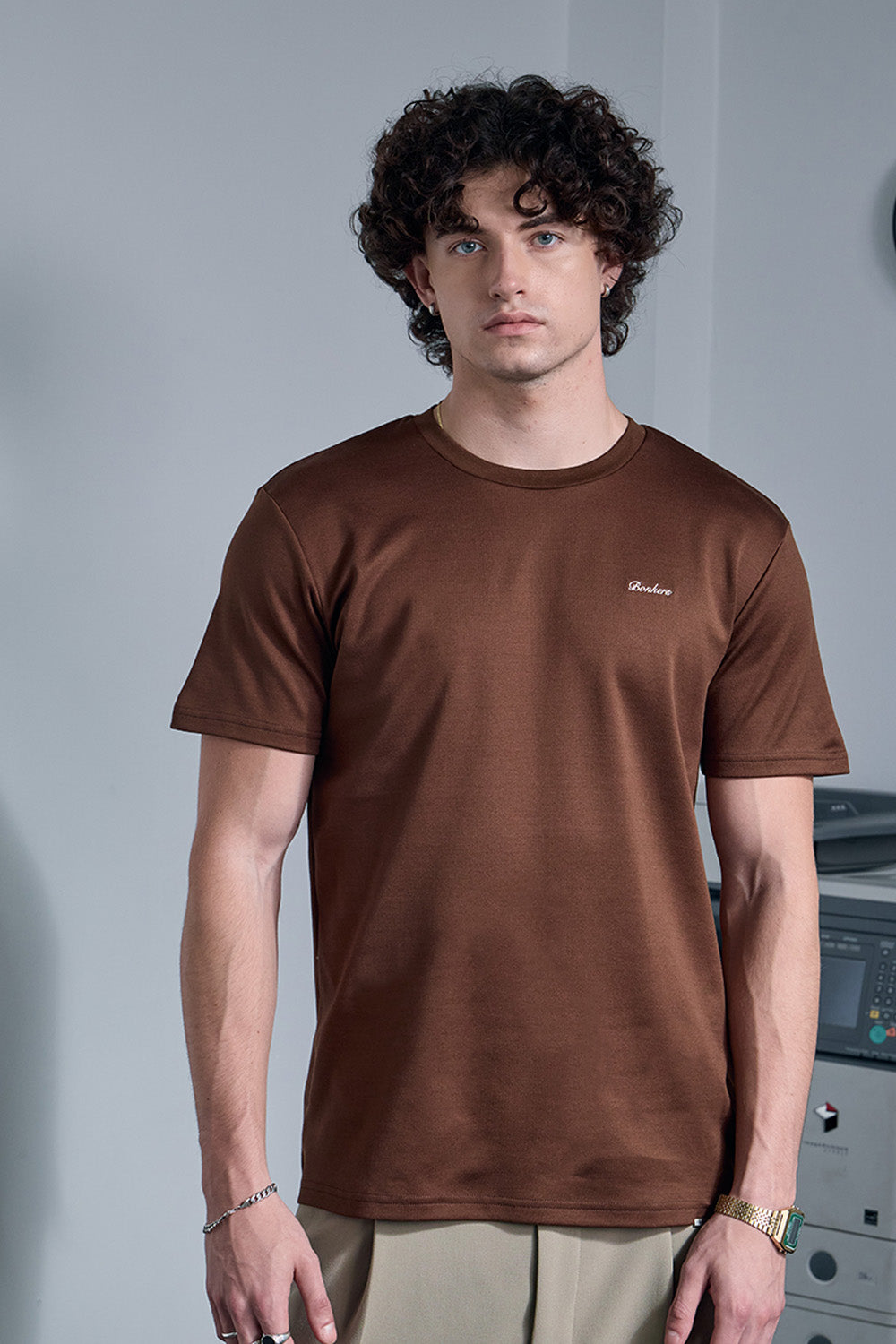Brown Regular Fit T-Shirt
