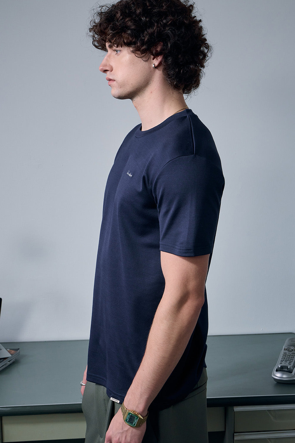 Navy Blue Regular Fit T-shirt