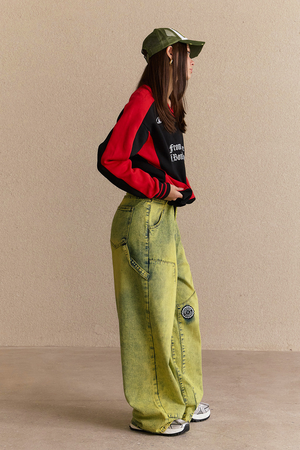 Black Athletic V-Neck Sweatshirt - BonkersCorner