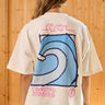 Coastal Stories Off White Oversized T-shirt - BonkersCorner
