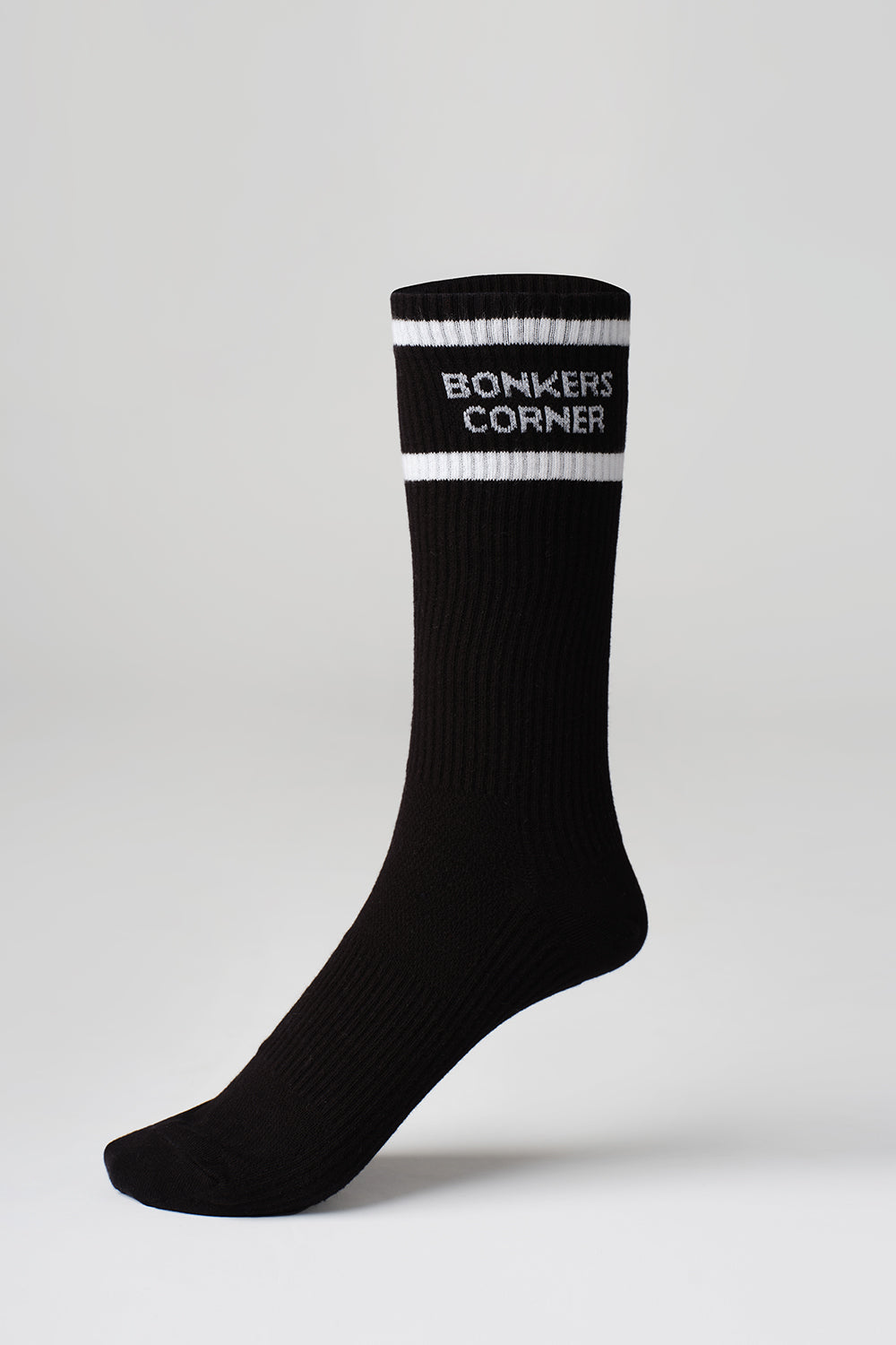 Bonkers Originals Black Crew Socks - BonkersCorner