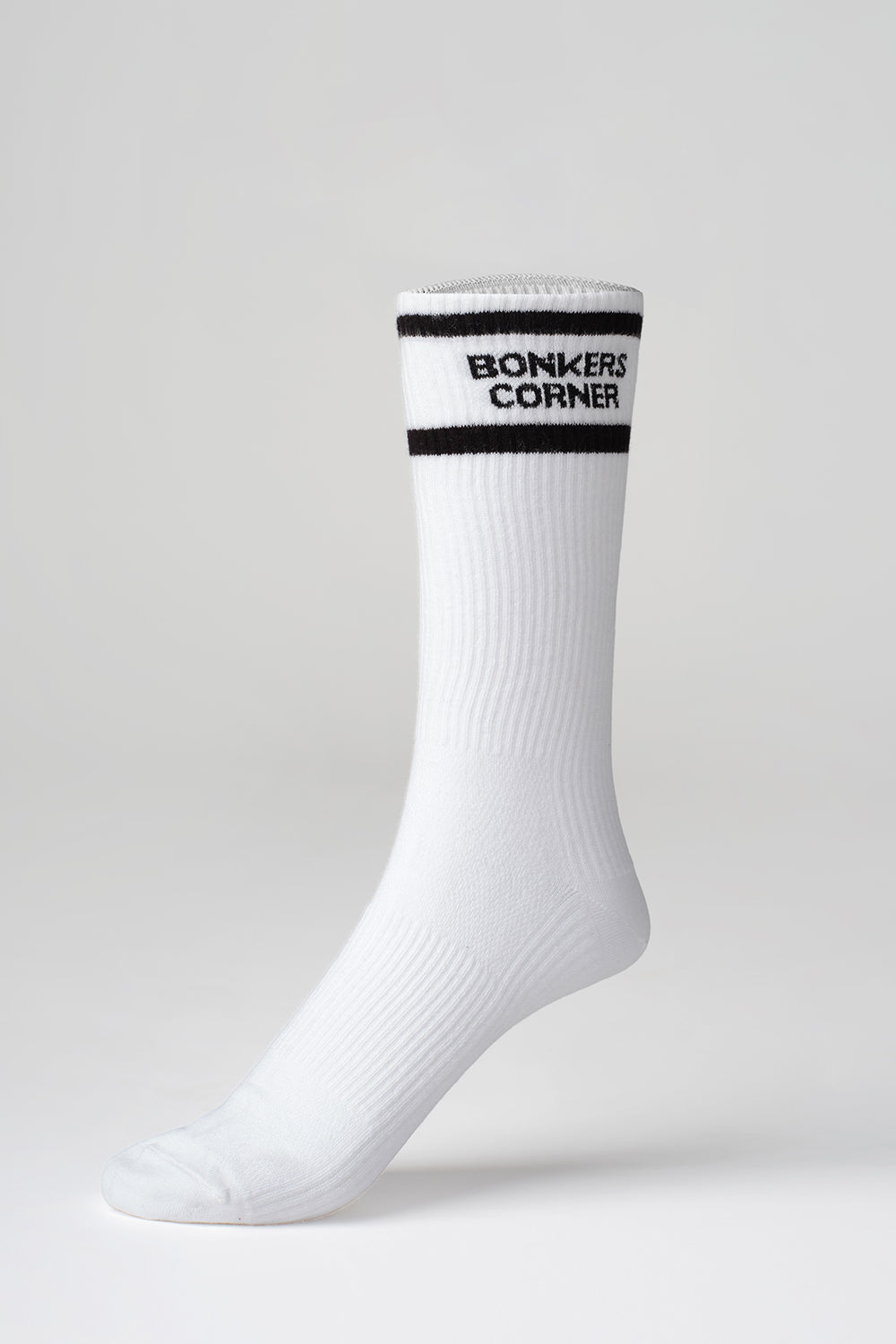 Bonkers Originals White Crew Socks