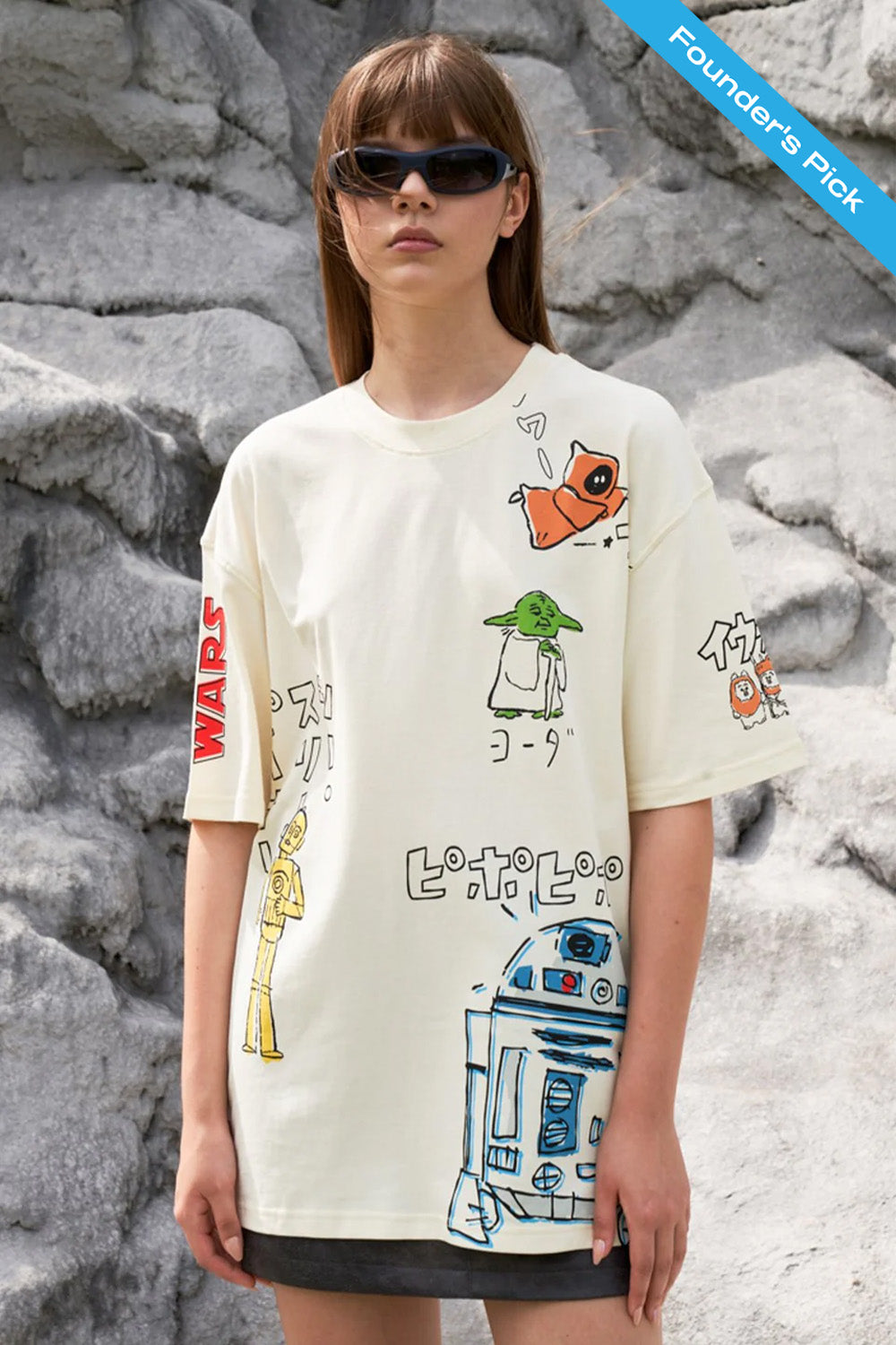 Star Wars Sketch Oversized T-shirt - BonkersCorner