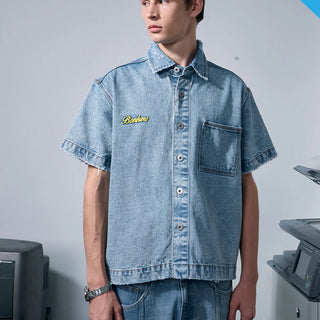 Street Petal Denim Shirt - BonkersCorner