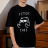 Sassy Cat Black Oversized T-Shirt - BonkersCorner