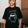 Sassy Cat Black Oversized T-Shirt - BonkersCorner