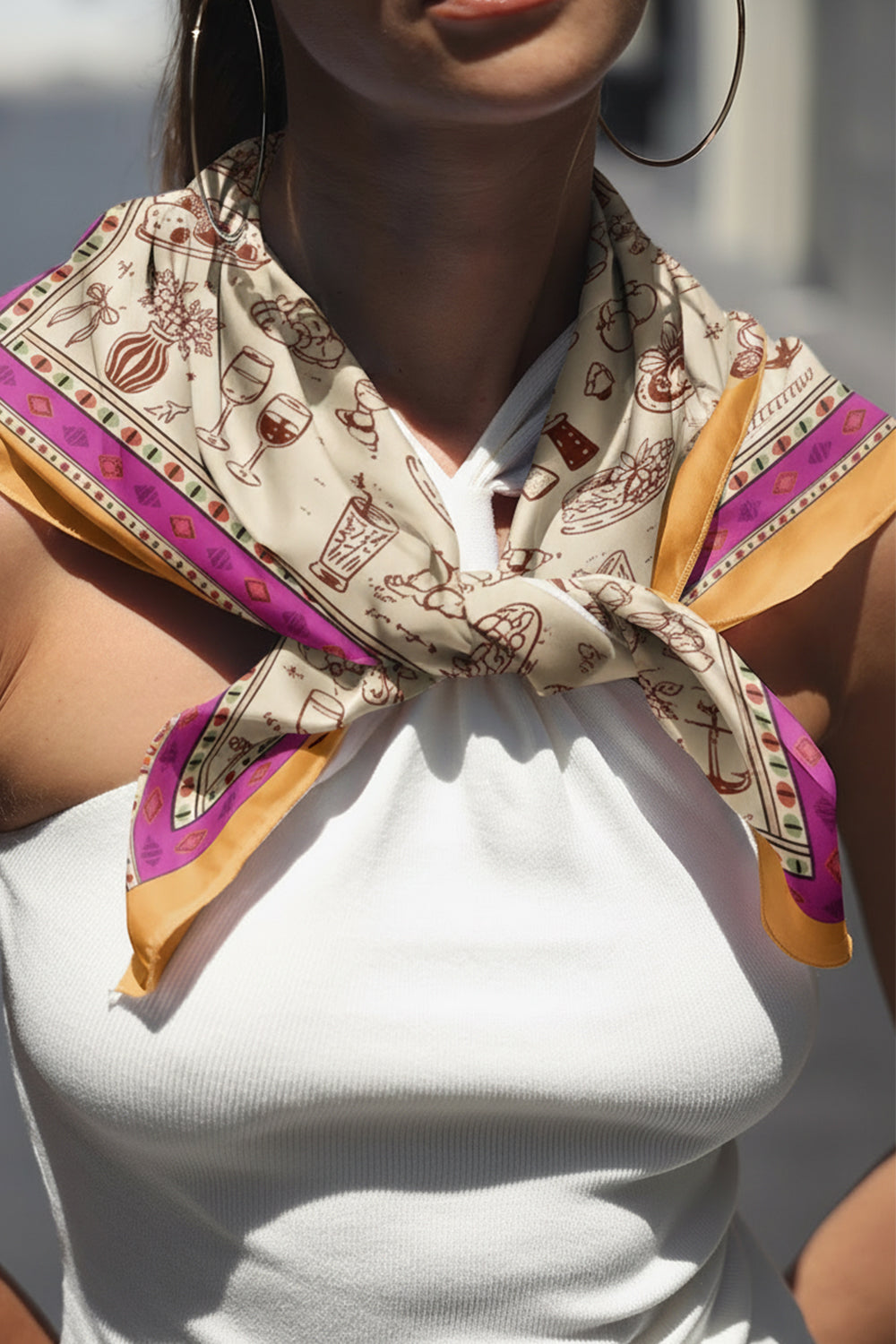 Wine & Dine Scarf - BonkersCorner