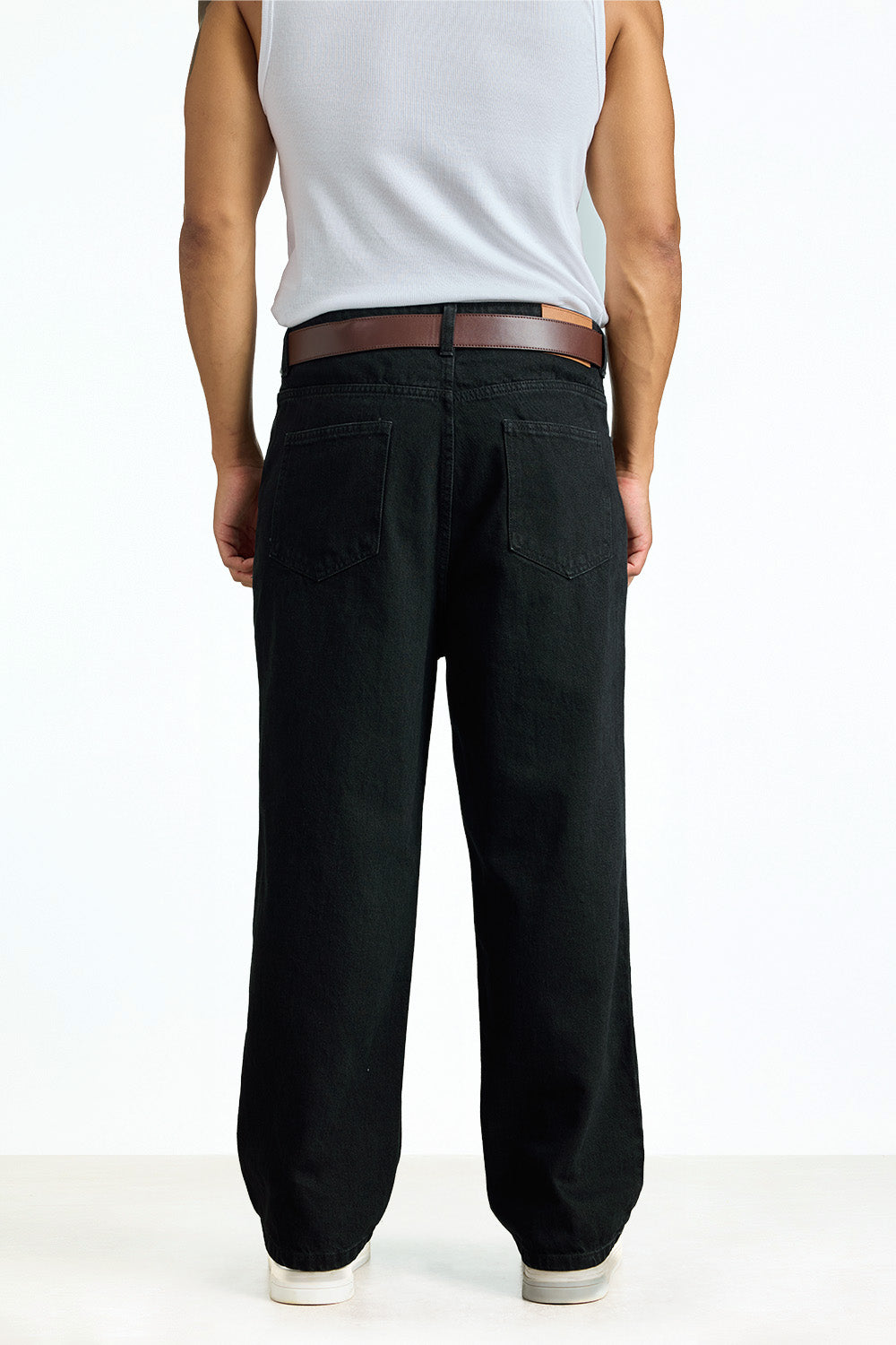 Shadow Black Relaxed Fit Jeans - BonkersCorner