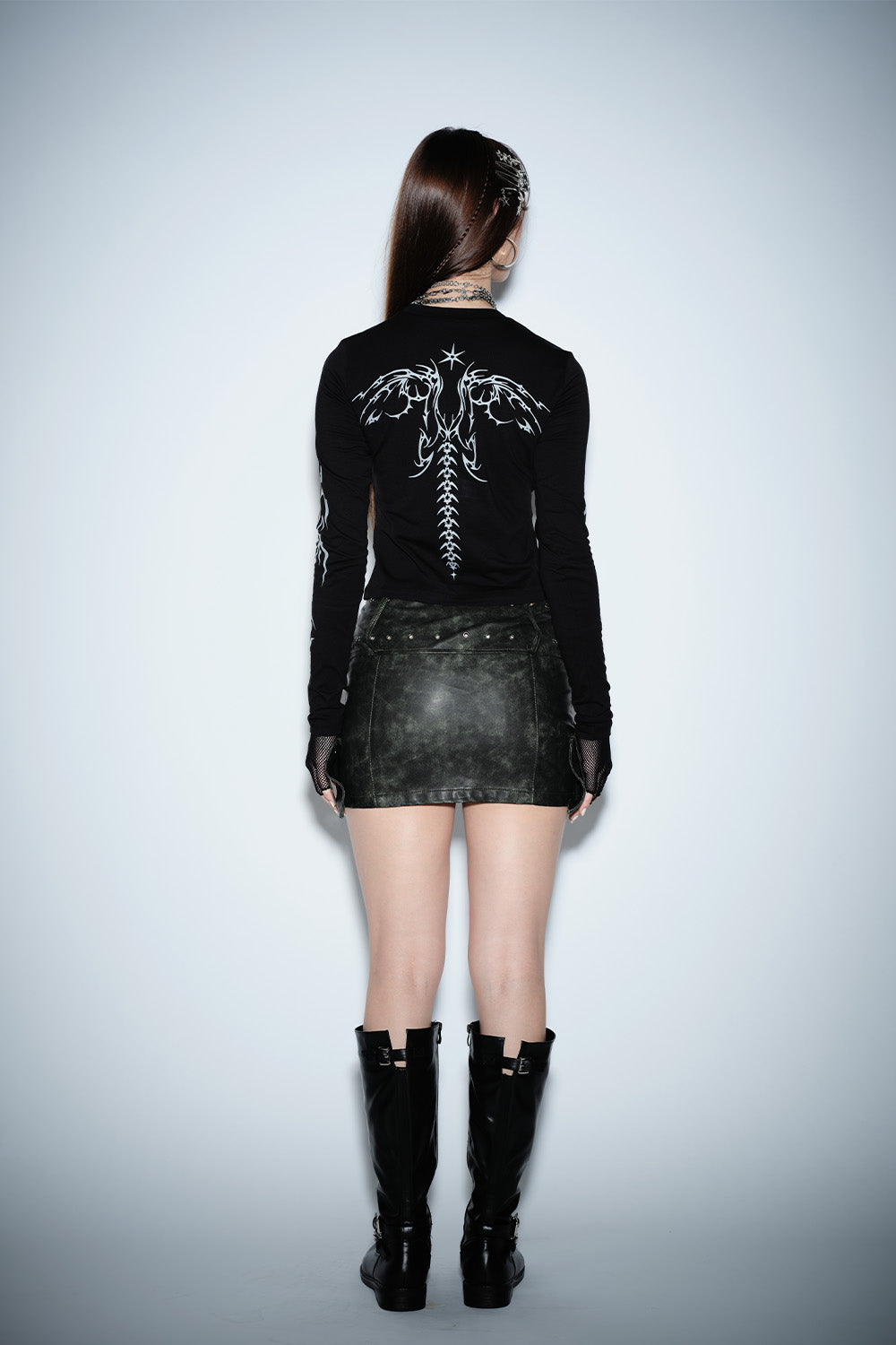 Shadow Serpent Long Sleeve Top - BonkersCorner