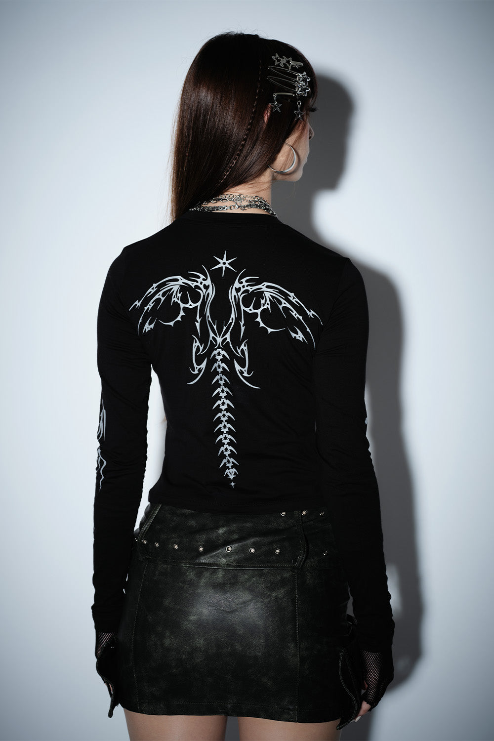 Shadow Serpent Long Sleeve Top - BonkersCorner