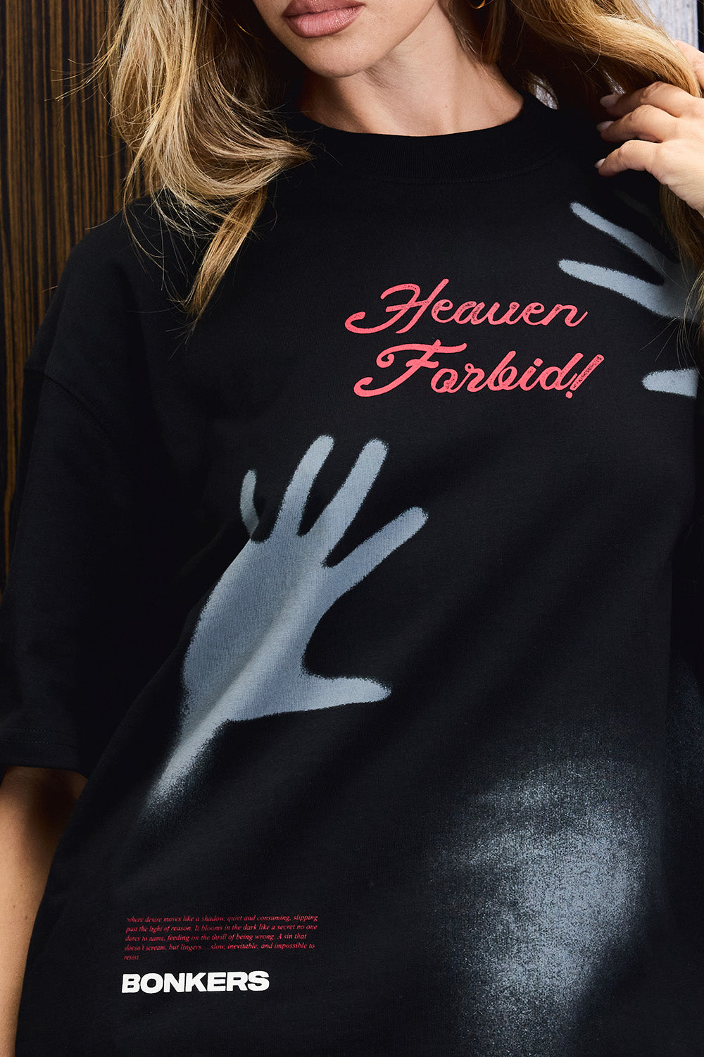 Sinfully Yours Oversized T-shirt - BonkersCorner