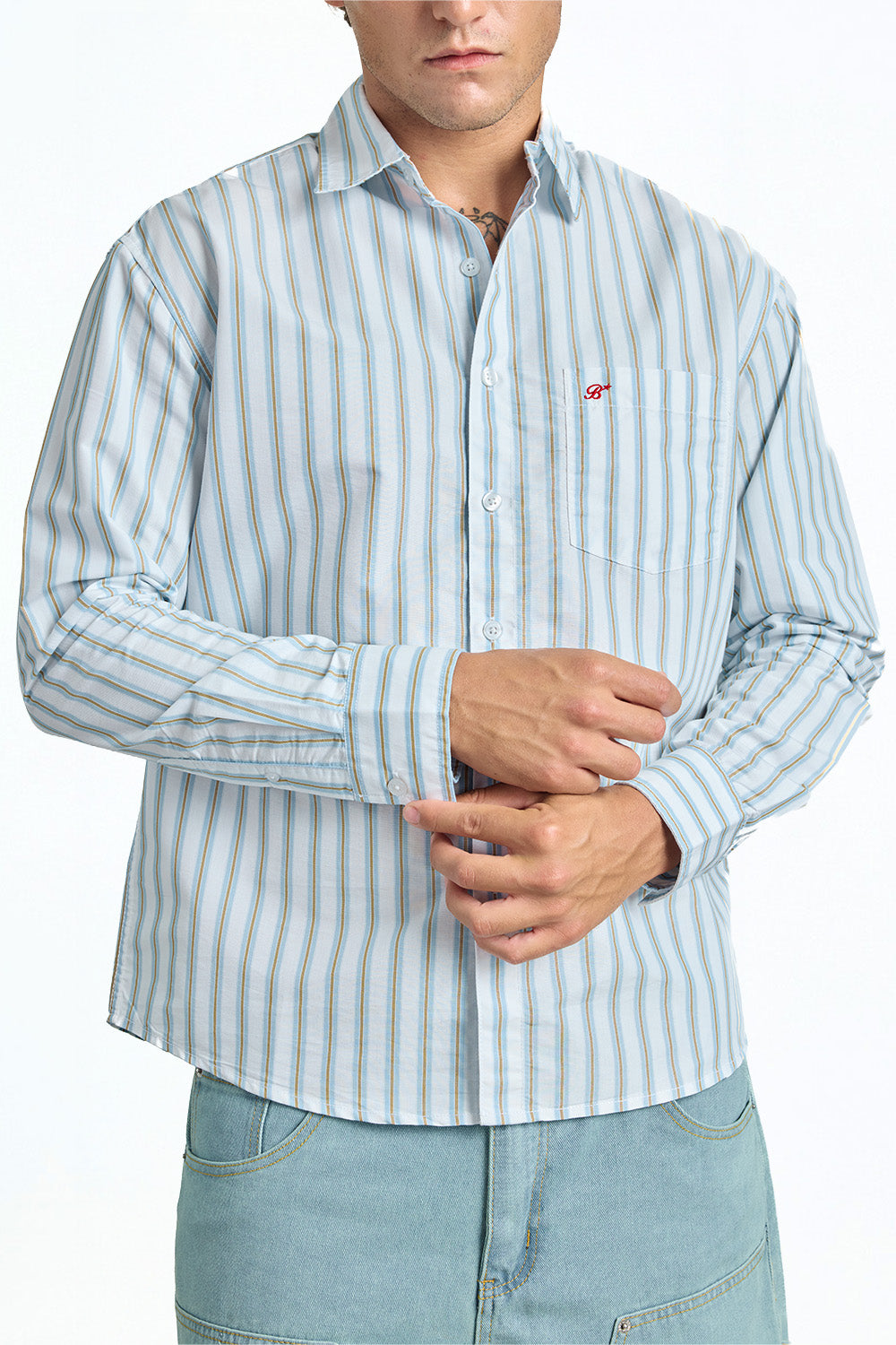 Skyline Casual Stripe Shirt - BonkersCorner
