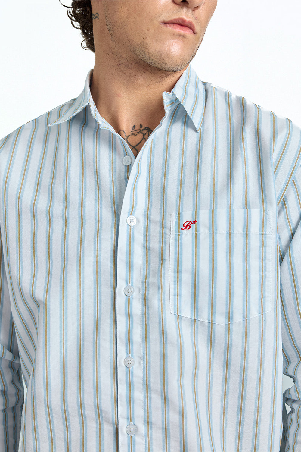 Skyline Casual Stripe Shirt - BonkersCorner