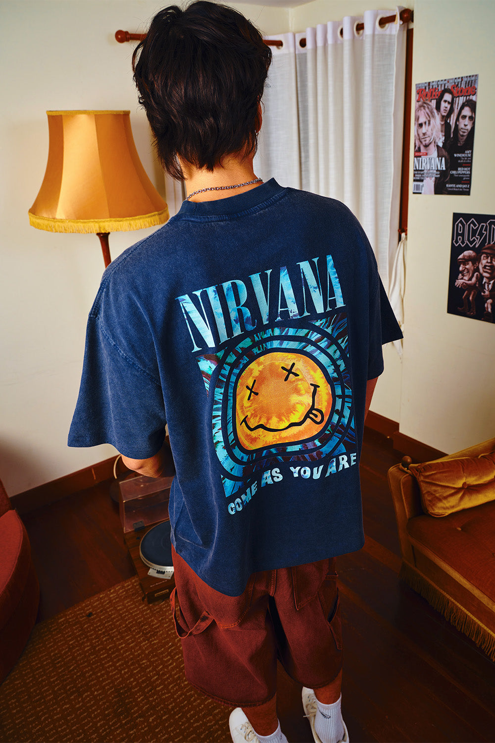 Smells Like Happy Memory Oversized T-shirt - BonkersCorner