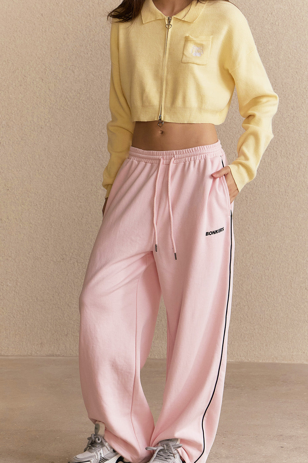 Soft Pink Track Pant - BonkersCorner