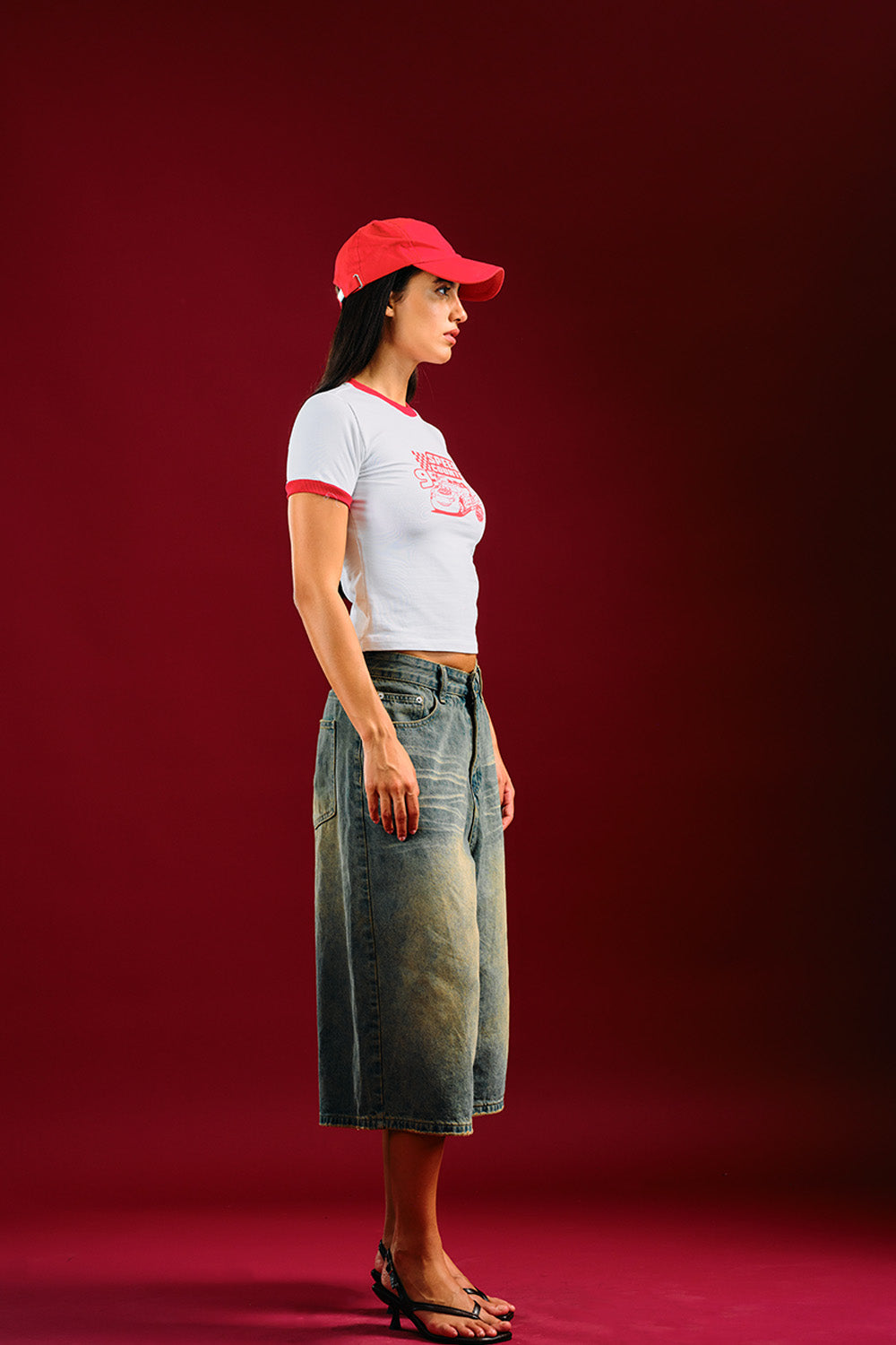 Speed Count Red Baby Tee - BonkersCorner