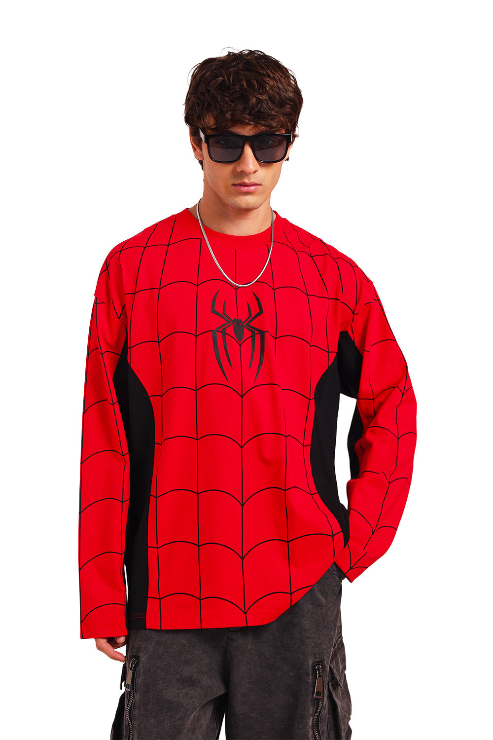Spider Grid Long Sleeve T-shirt
