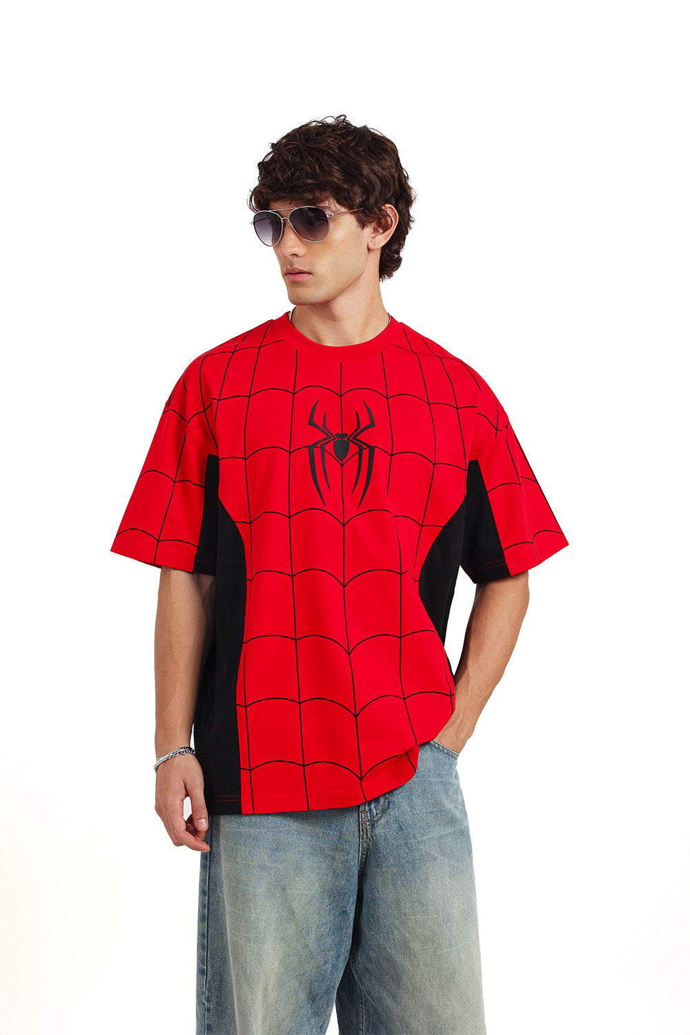 Spider Grid Oversized T-shirt