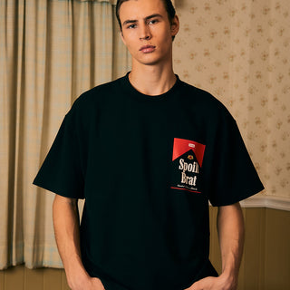 Spoilt Brat Black Oversized T-shirt - BonkersCorner