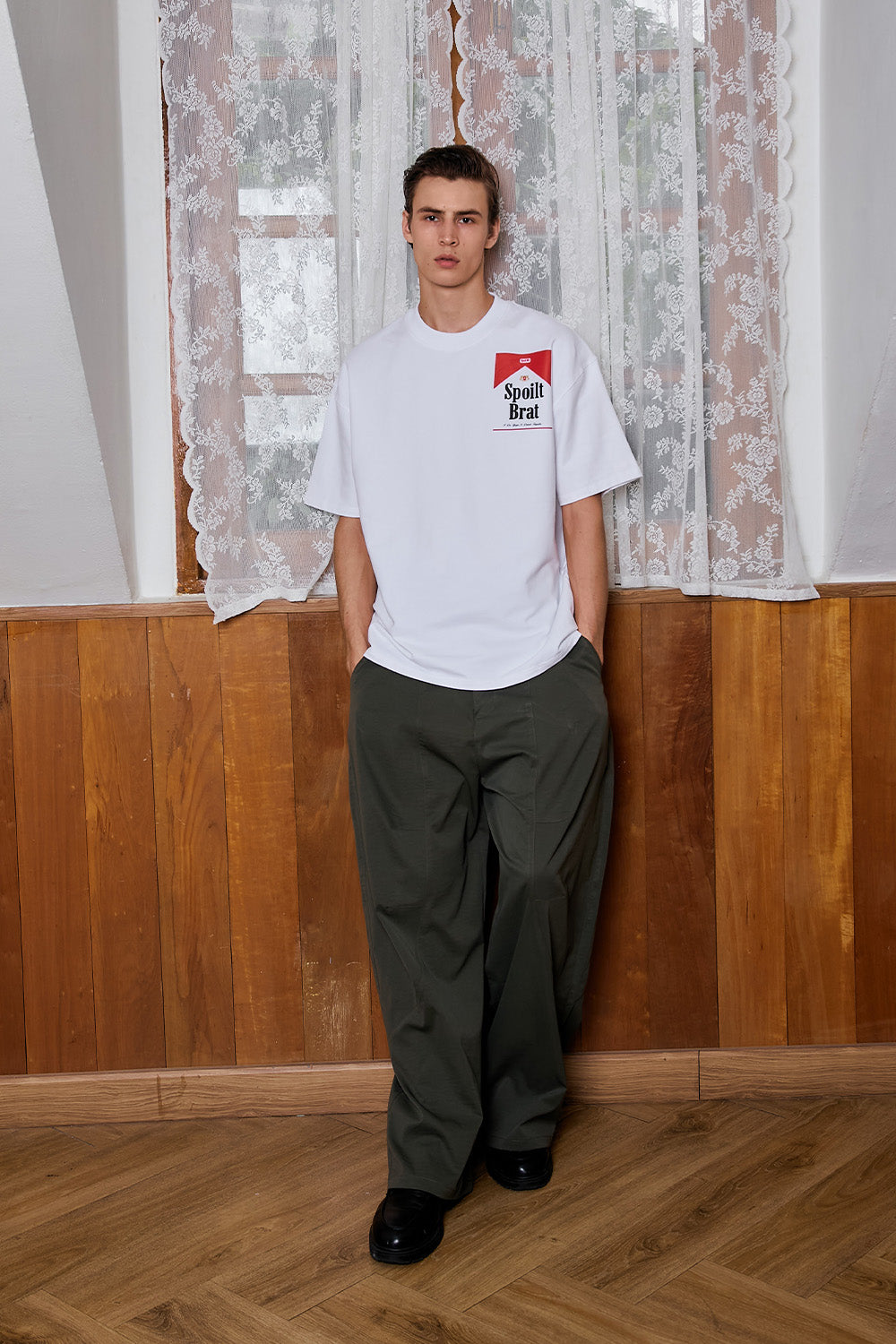 Spoilt Brat White Oversized T-shirt