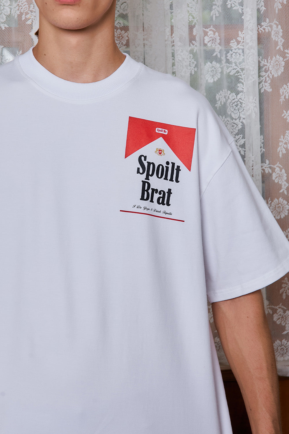 Spoilt Brat White Oversized T-shirt