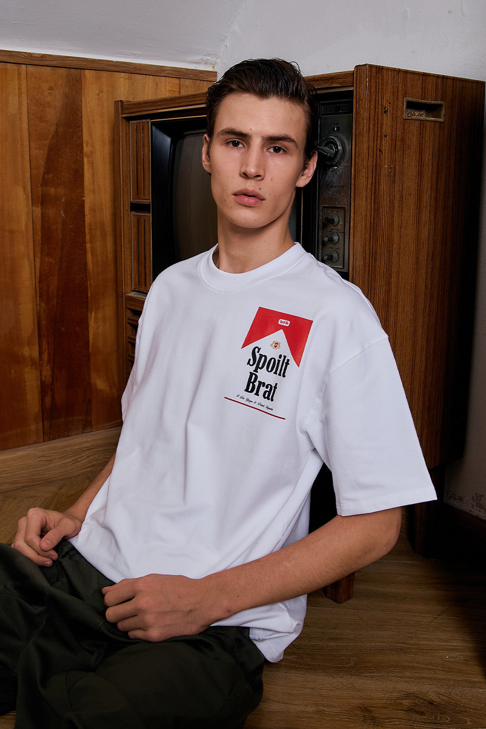 Spoilt Brat White Oversized T-shirt