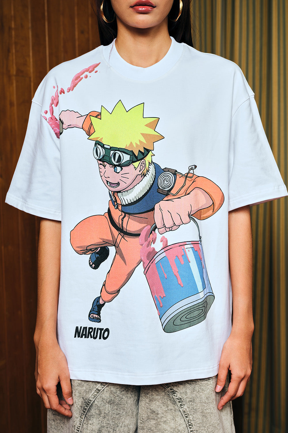 Spray Of Fire Oversized T-shirt