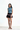 Steel Blue Tie-Back Crop Top - BonkersCorner