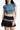 Steel Blue Tie-Back Crop Top - BonkersCorner