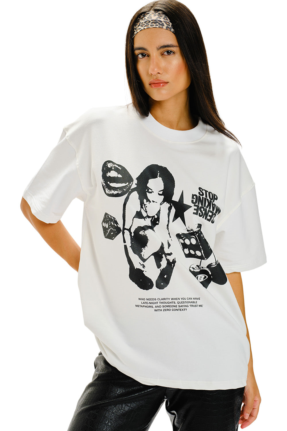 Stop Making Sense Oversized T-shirt - BonkersCorner