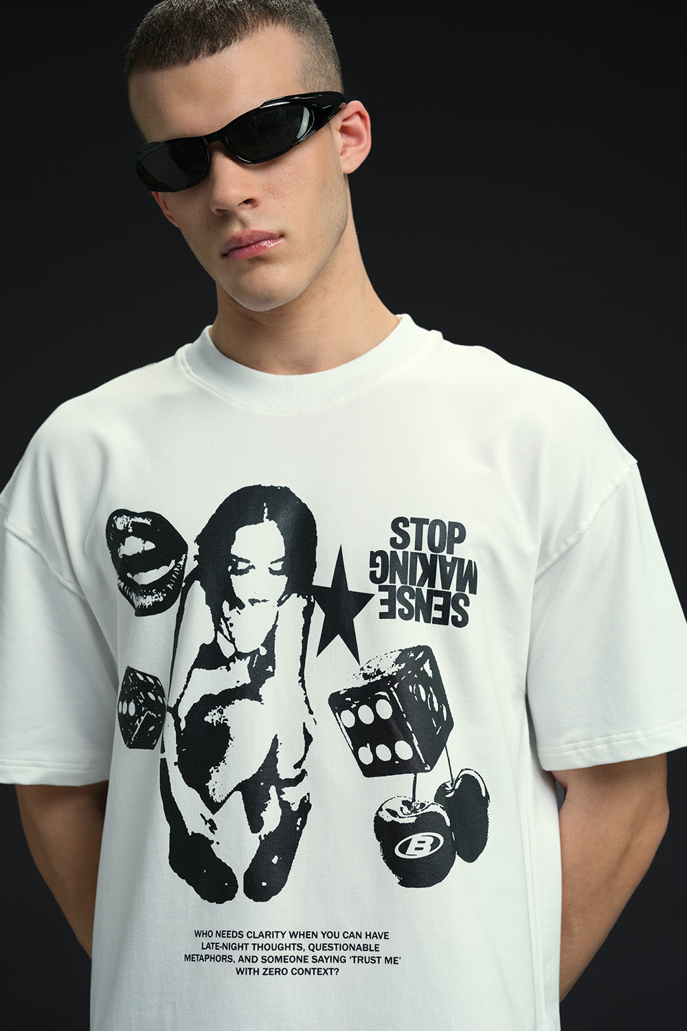Stop Making Sense Oversized T-shirt - BonkersCorner