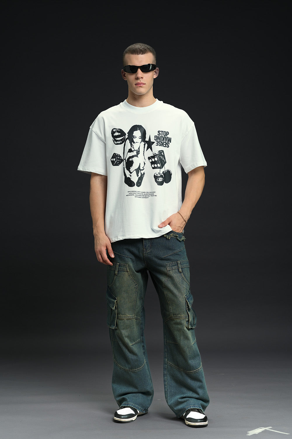 Stop Making Sense Oversized T-shirt - BonkersCorner