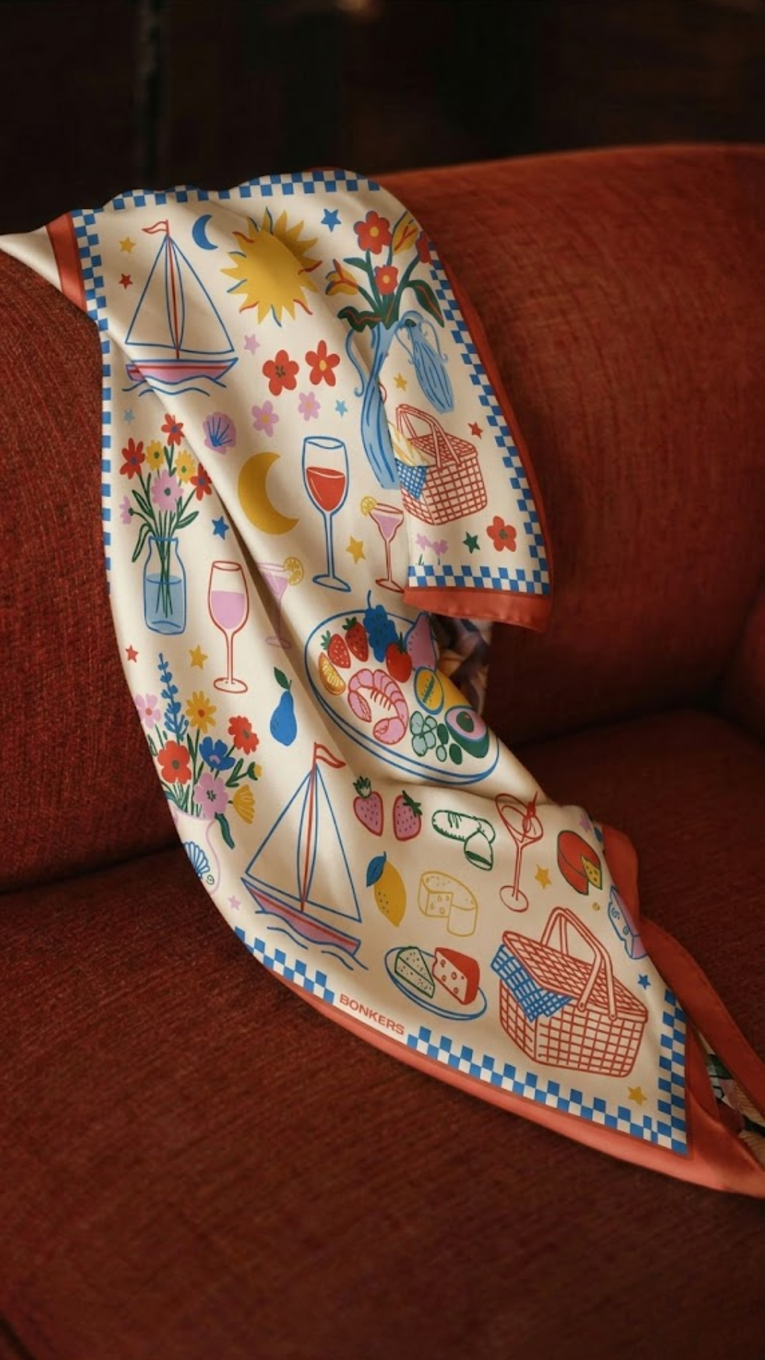 Summer Garden Scarf - BonkersCorner