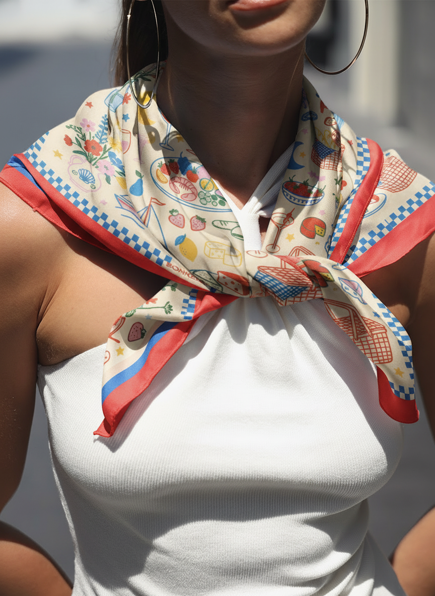 Summer Garden Scarf - BonkersCorner