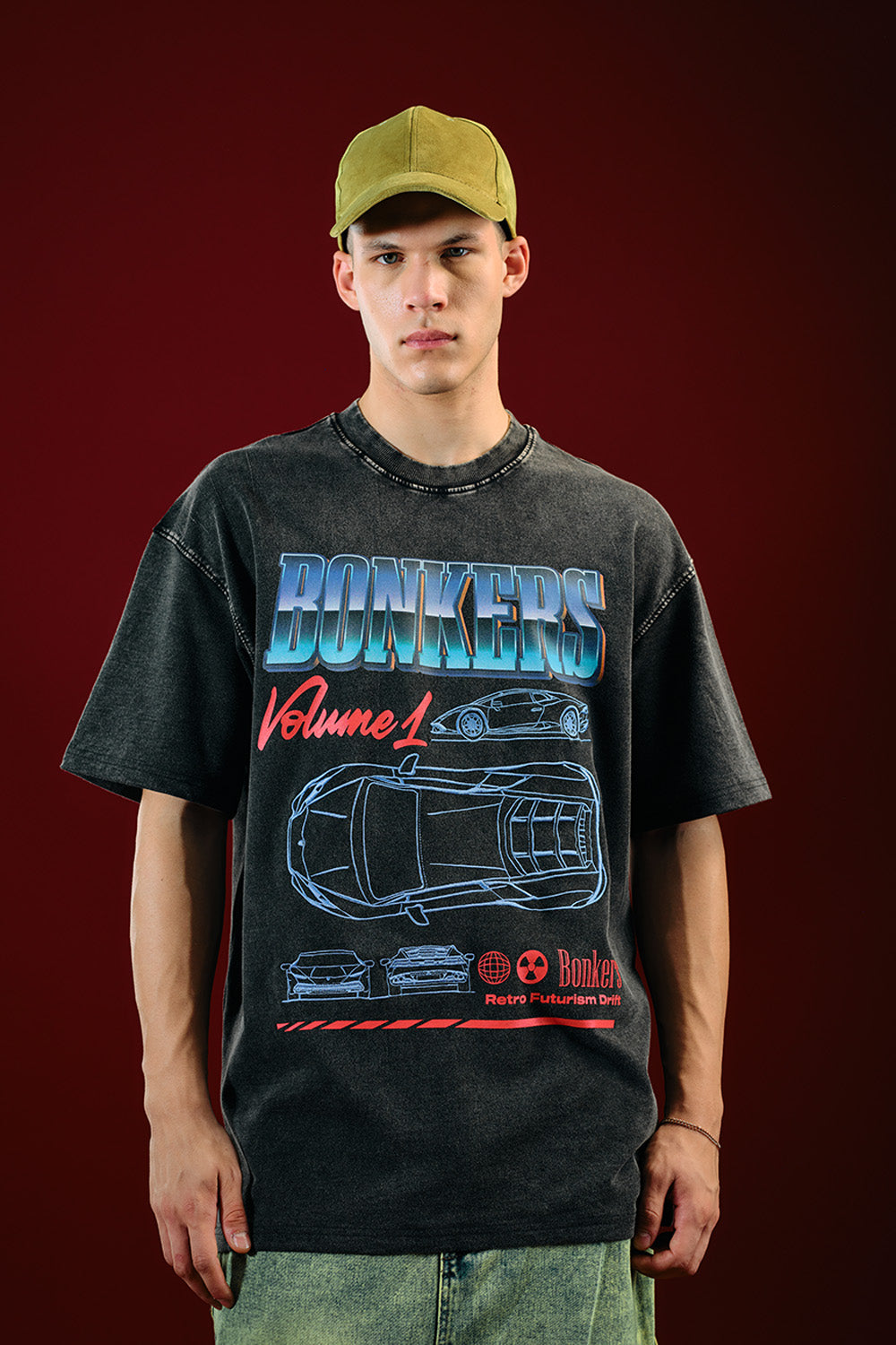 Synthwave Oversized T-shirt - BonkersCorner