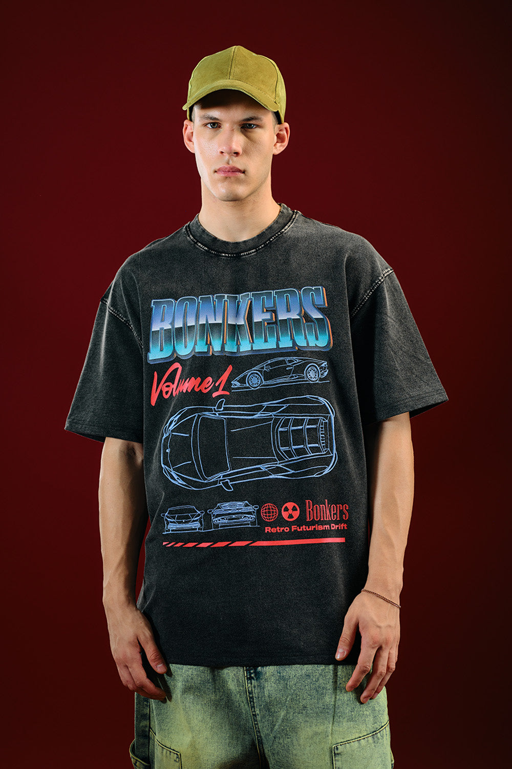 Synthwave Oversized T-shirt - BonkersCorner